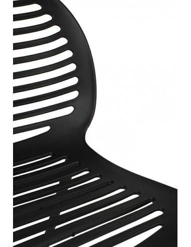 Krzesło SUNNY czarne - polipropylen - poliwęglan