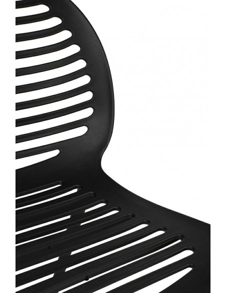 Krzesło SUNNY czarne - polipropylen - poliwęglan