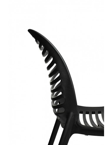 Krzesło SUNNY czarne - polipropylen - poliwęglan