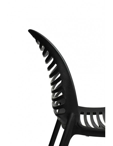 Krzesło SUNNY czarne - polipropylen - poliwęglan