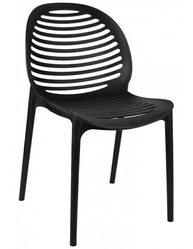 Krzesło SUNNY czarne - polipropylen - poliwęglan