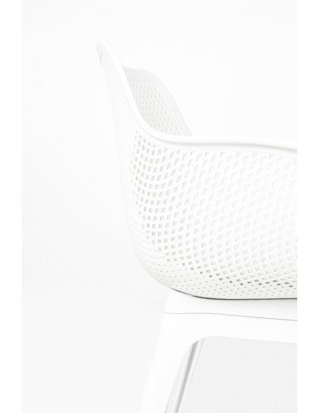 Krzesło LANDI białe - polipropylen