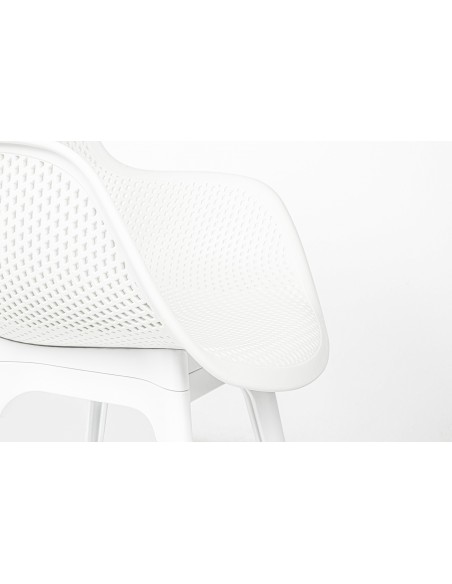 Krzesło LANDI białe - polipropylen