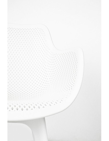 Krzesło LANDI białe - polipropylen