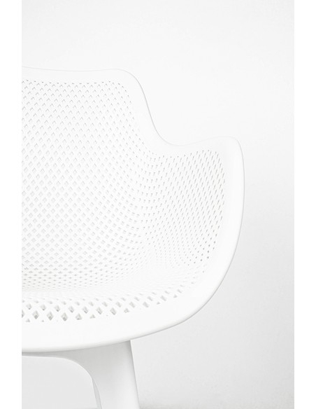 Krzesło LANDI białe - polipropylen