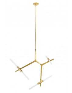 Lampa wisząca CANDELABR 6 złota - aluminium, szkło 2