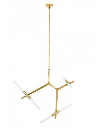 Lampa wisząca CANDELABR 6 złota - aluminium, szkło