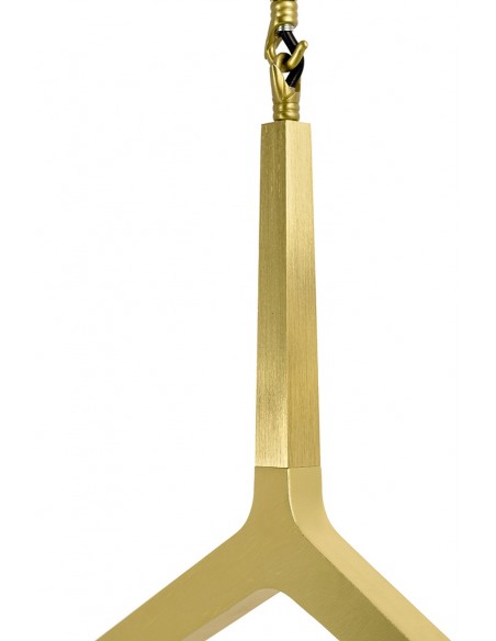 Lampa wisząca CANDELABR 6 złota - aluminium, szkło