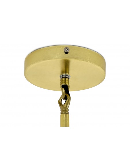 Lampa wisząca CANDELABR 6 złota - aluminium, szkło