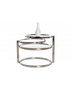 INVICTA stolik rozkładany ART DECO 3 chrom