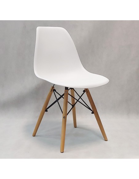 Zestaw stół Modern 80 SW i 4 krzesła Milano białe