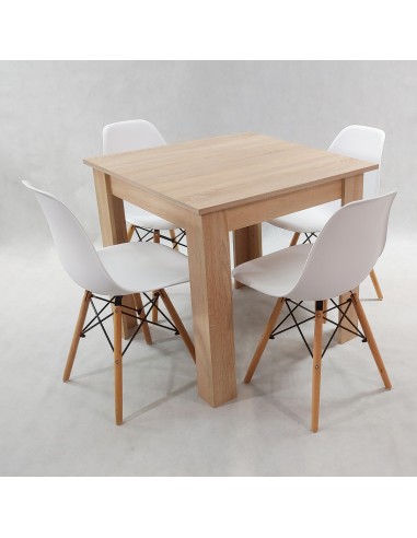Zestaw stół Modern 80 sonoma i 4 krzesła Milano...