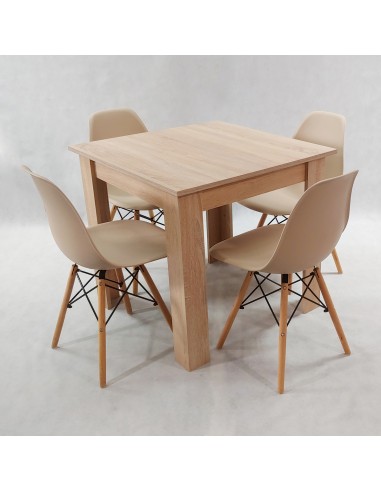 Zestaw stół Modern 80 Sonoma i 4 krzesła Milano...
