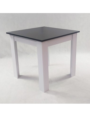 Zestaw stół Modern 80 BW i 2 krzesła Milano białe