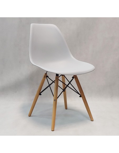 Zestaw stół Modern 80 WS i 2 krzesła Milano szare