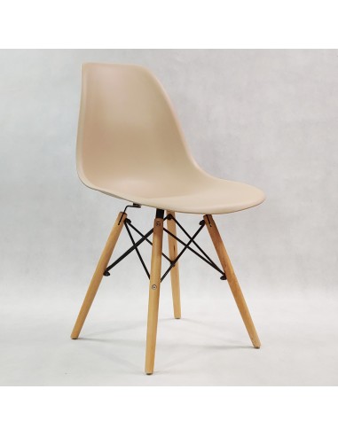 Zestaw stół Modern 80 GS i 2 krzesła Milano beżowe