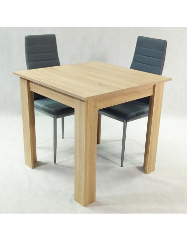 Zestaw stół Modern 80 sonoma i 2 szare krzesła...