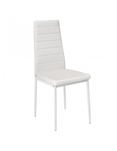 Zestaw stół Modern 80 BS i 2 białe krzesła Nicea