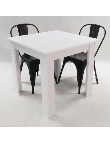 Zestaw stół Modern 80 biały i 2 krzesła Paris...