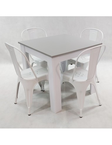 Zestaw stół Modern 80 sonoma i 4 krzesła Paris...