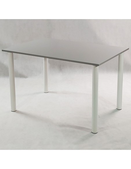 Zestaw stół Lugano 120 biały i 4 krzesła Milano białe