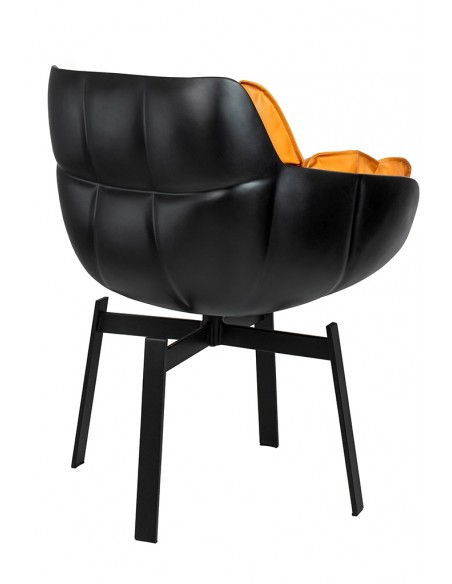 Krzesło obrotowe SHIBA brązowe / czarne