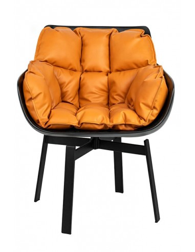 Krzesło obrotowe SHIBA brązowe / czarne