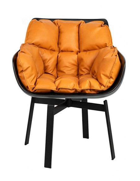 Krzesło obrotowe SHIBA brązowe / czarne