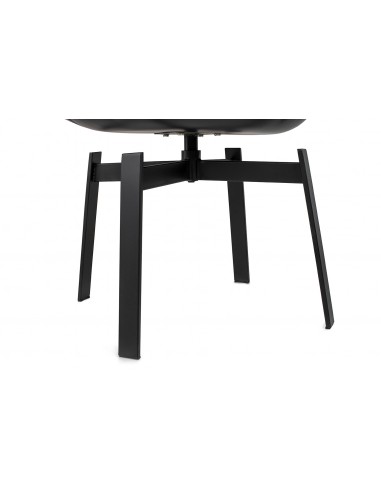 Krzesło obrotowe SHIBA brązowe / czarne