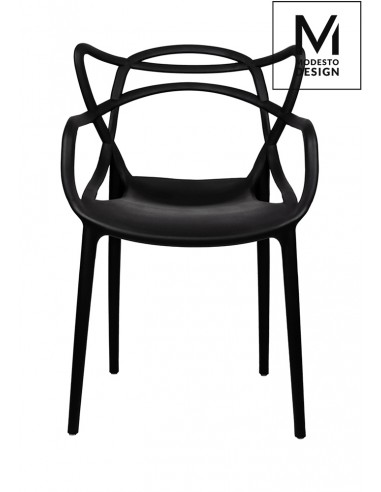MODESTO krzesło HILO czarne - polipropylen