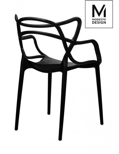 MODESTO krzesło HILO czarne - polipropylen