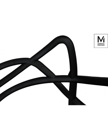 MODESTO krzesło HILO czarne - polipropylen