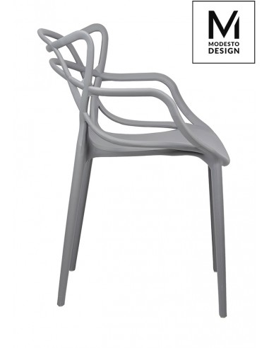 MODESTO krzesło HILO szare - polipropylen
