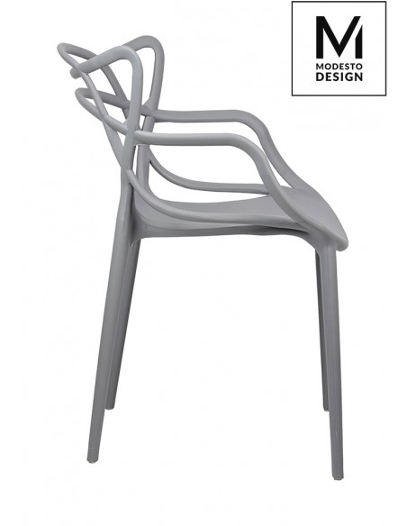 MODESTO krzesło HILO szare - polipropylen
