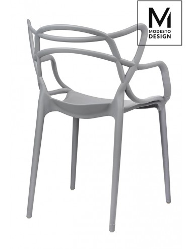 MODESTO krzesło HILO szare - polipropylen