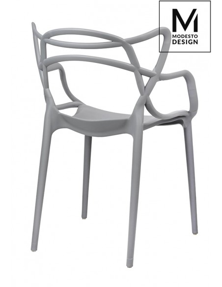 MODESTO krzesło HILO szare - polipropylen