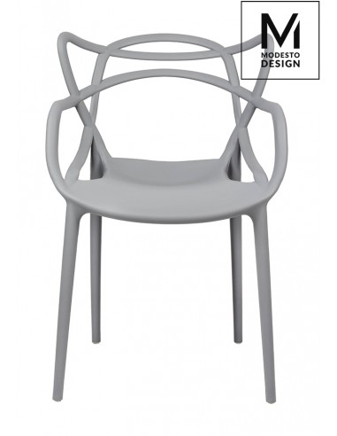 MODESTO krzesło HILO szare - polipropylen