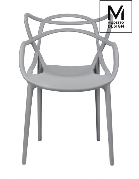 MODESTO krzesło HILO szare - polipropylen