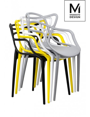 MODESTO krzesło HILO szare - polipropylen