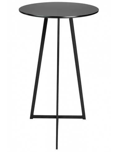 Stolik ALLEN 60 czarny - MDF, metal