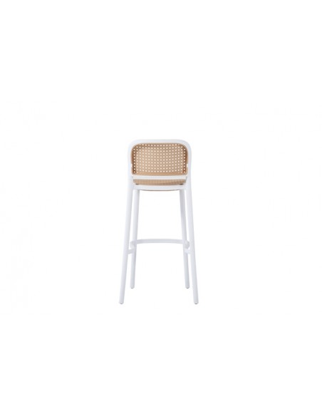 Krzesło barowe WICKY białe