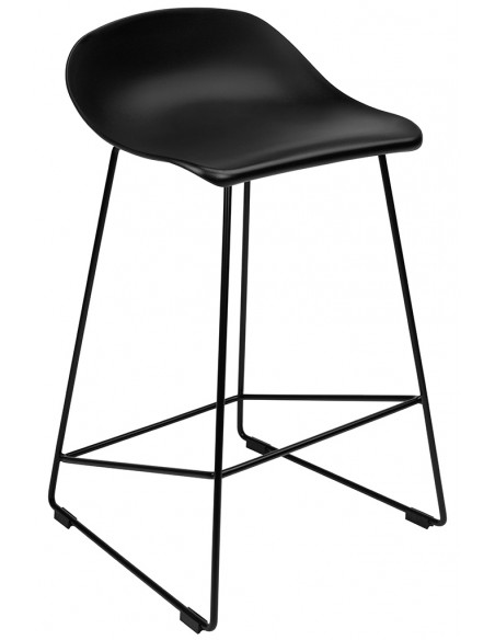 Krzesło barowe ROLF czarne 76