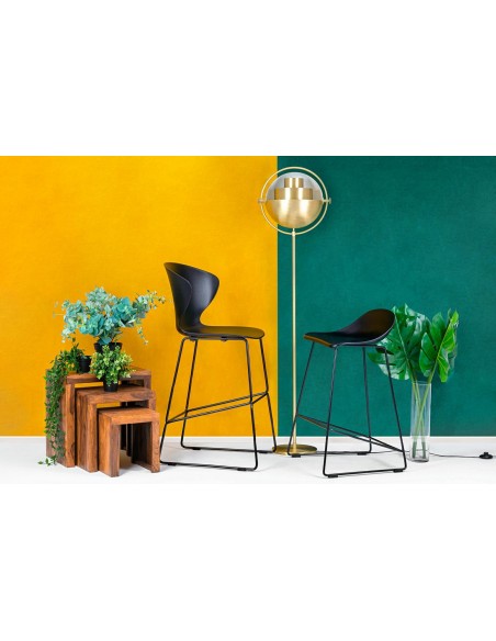 Krzesło barowe ROLF czarne 76