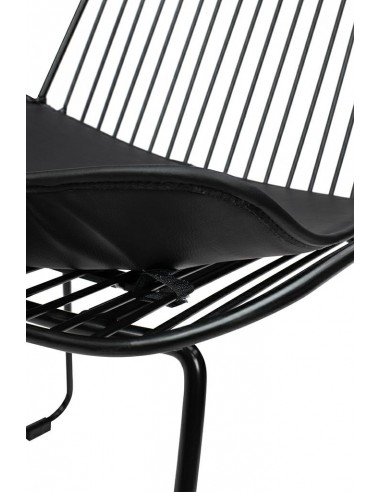 Krzesło barowe MILES czarne 76