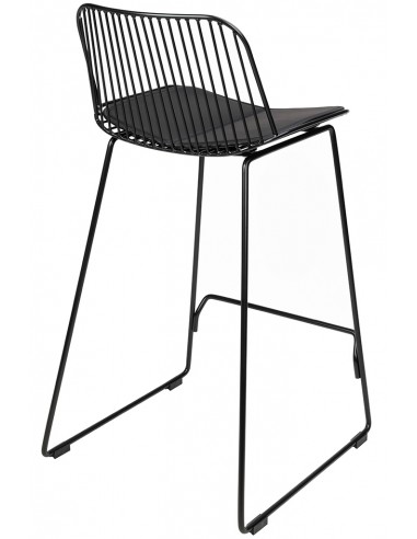 Krzesło barowe MILES czarne 76