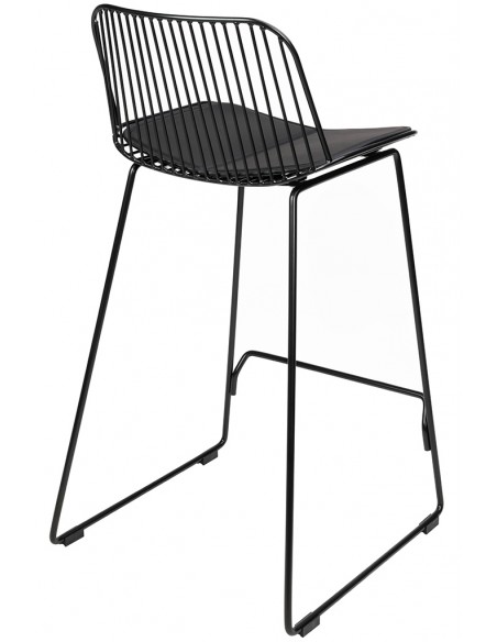 Krzesło barowe MILES czarne 76
