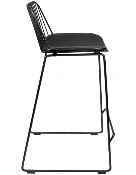 Krzesło barowe MILES czarne 76