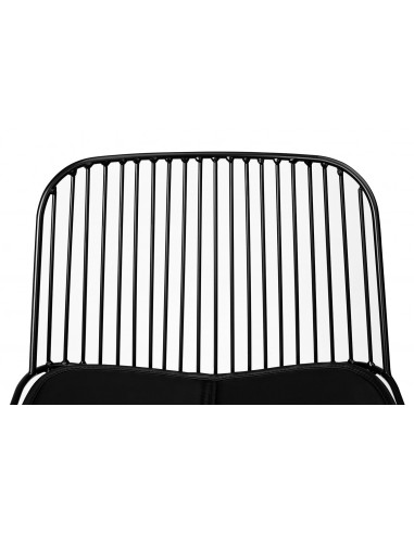 Krzesło barowe MILES czarne 76