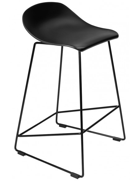 Hoker ROLF czarny 66 cm - polipropylen, metal