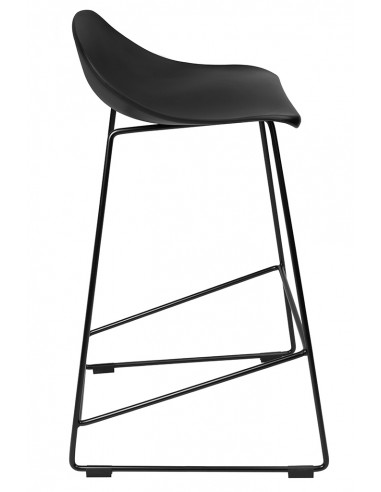 Hoker ROLF czarny 66 cm - polipropylen, metal